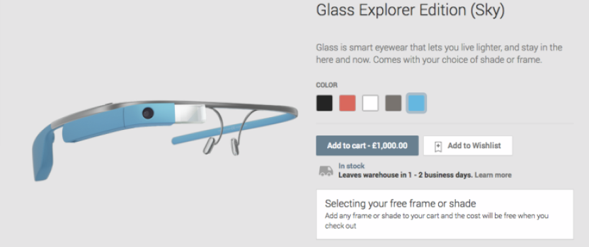 Google Glass Goes On Sale Outside The US.